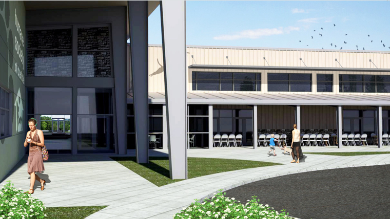 VR render of new site
